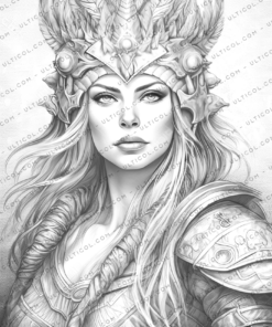 Viking Girls Coloring