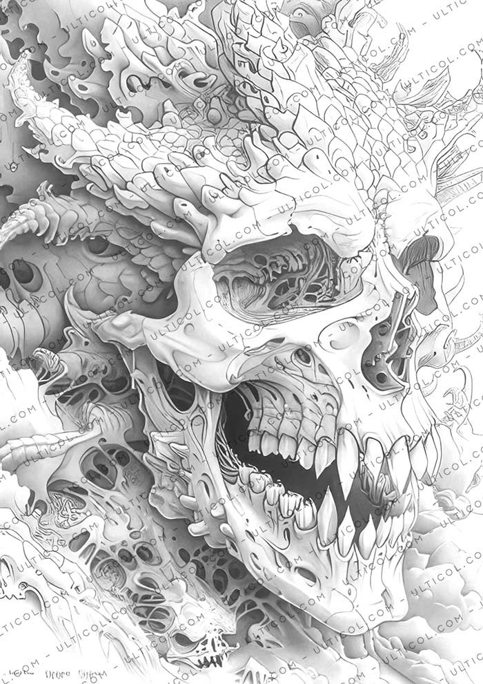 Surreal Creatures Coloring