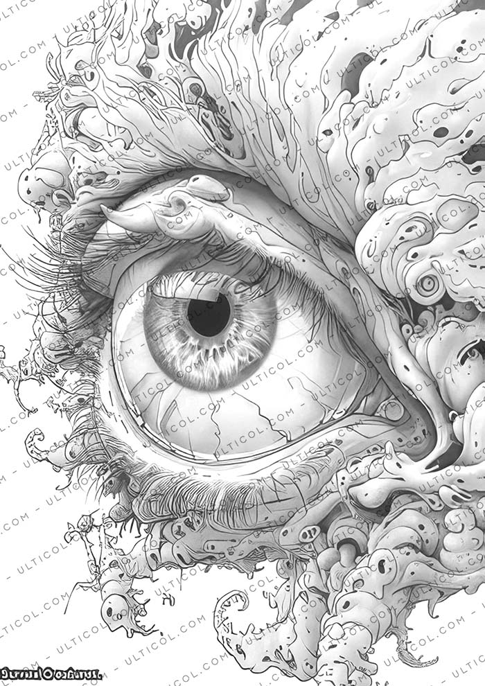 Surreal Creatures Coloring