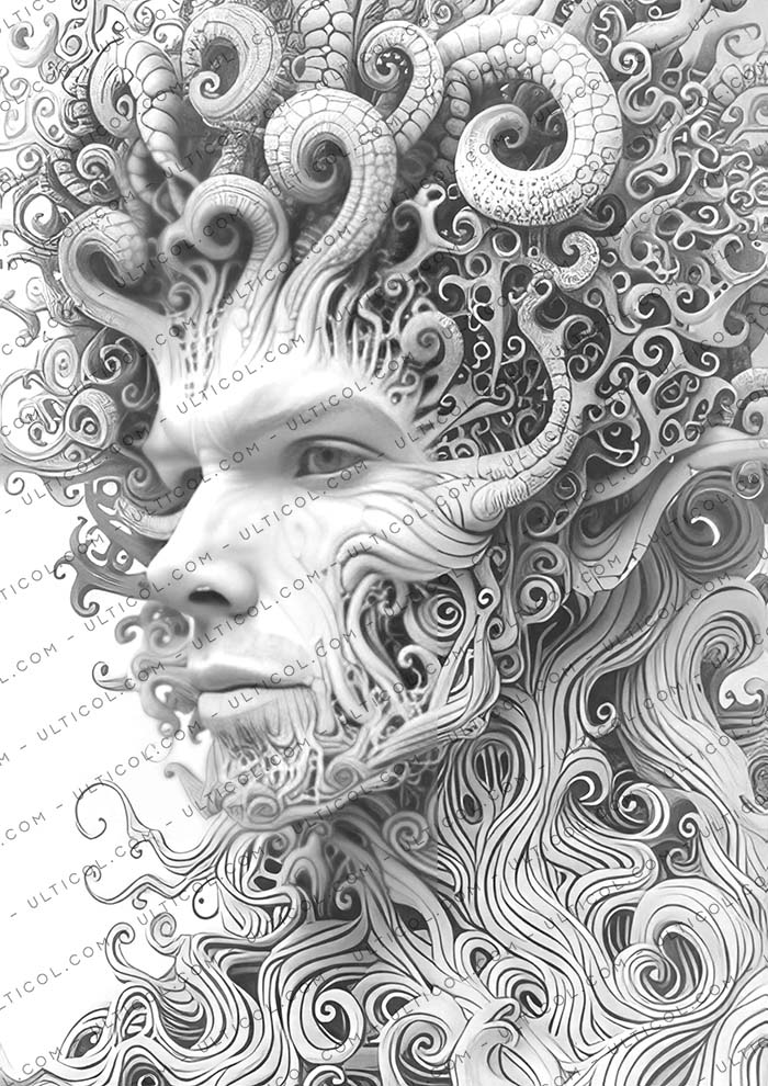 Surreal Creatures Coloring