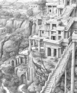 Hanging Gardens of Babylon Coloring