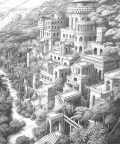 Hanging Gardens of Babylon Coloring
