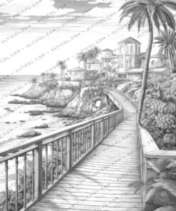 Coastal Landscapes Coloring