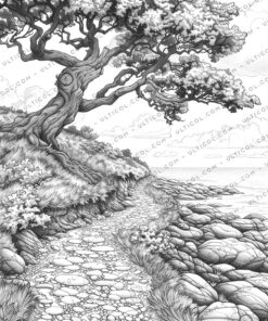 Coastal Landscapes Coloring