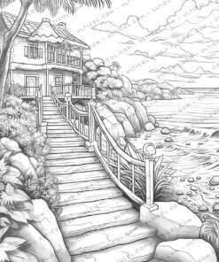 Coastal Landscapes Coloring