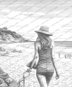 Beach Beauties Coloring
