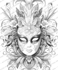 Masquerade Masks Coloring