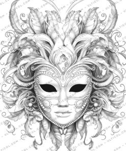 Masquerade Masks Coloring
