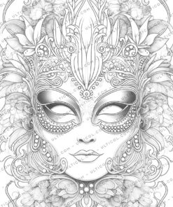 Masquerade Masks Coloring