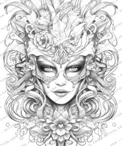 Masquerade Masks Coloring