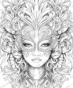 Masquerade Masks Coloring