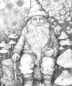Spring gnome Coloring