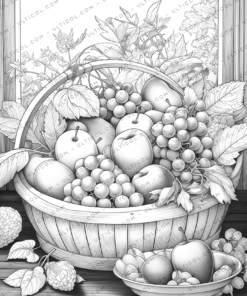 Fruit Basket Coloring
