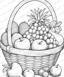Fruit Basket Coloring
