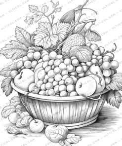 Fruit Basket Coloring