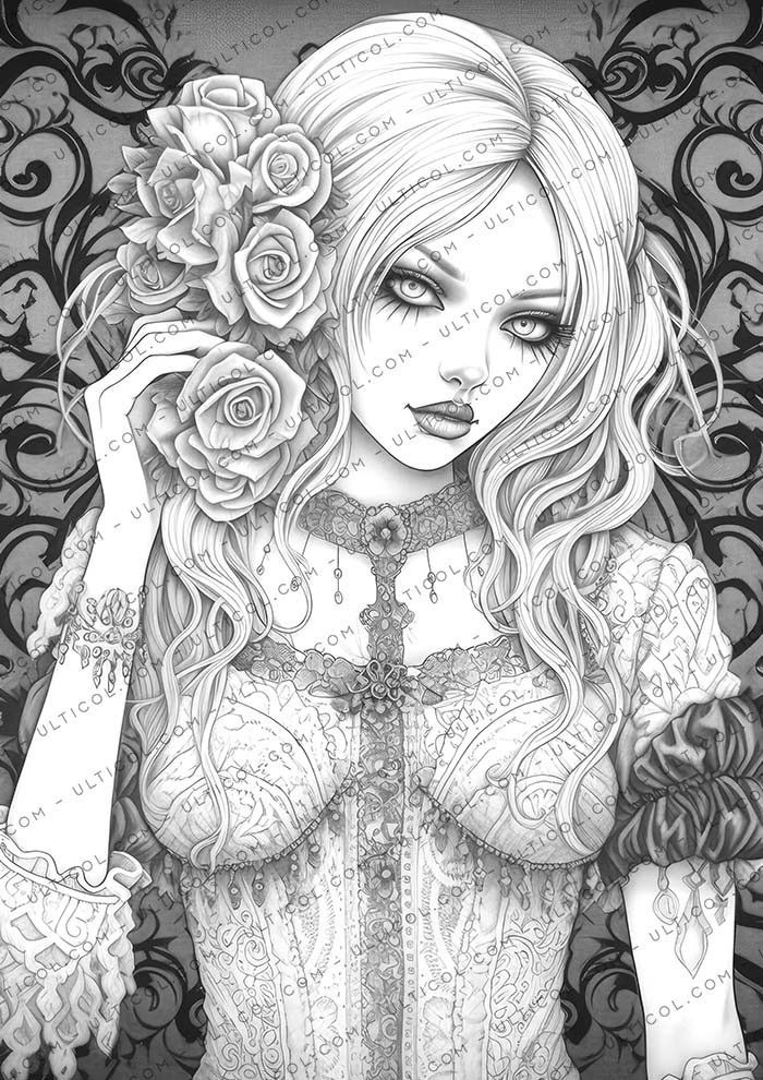 Gothic Beauty Coloring