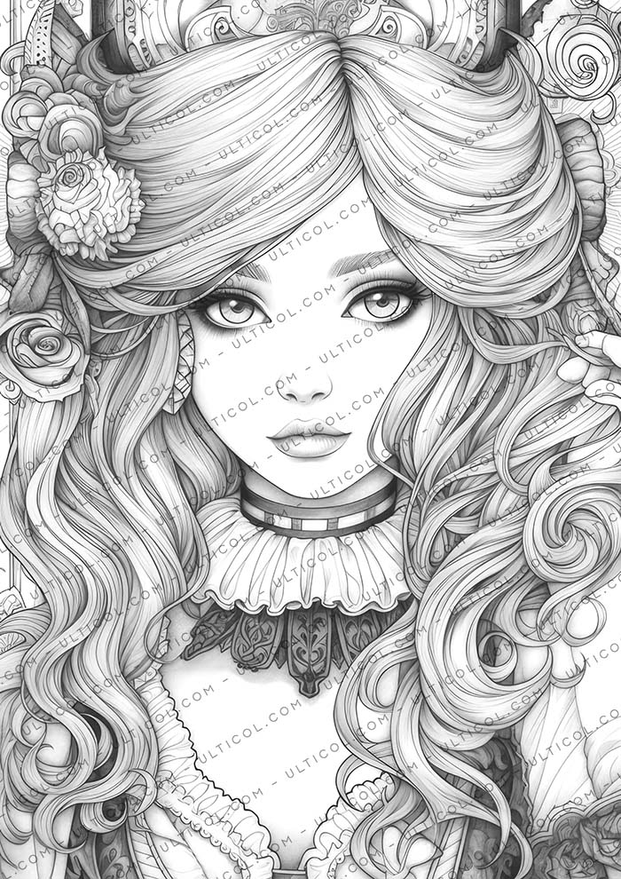 Gothic Beauty Coloring