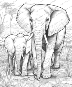 Elephant Coloring Book