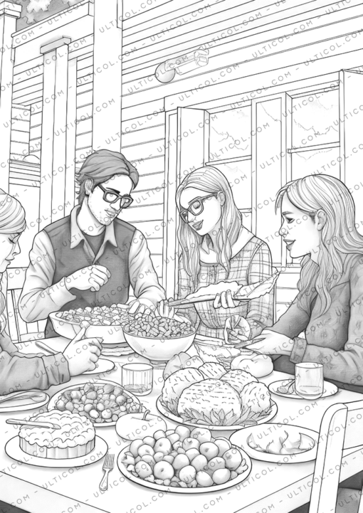 Thanksgiving Day Coloring