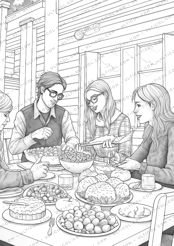 Thanksgiving Day Coloring