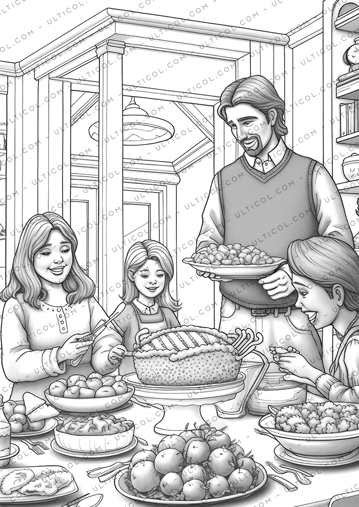 Thanksgiving Day Coloring