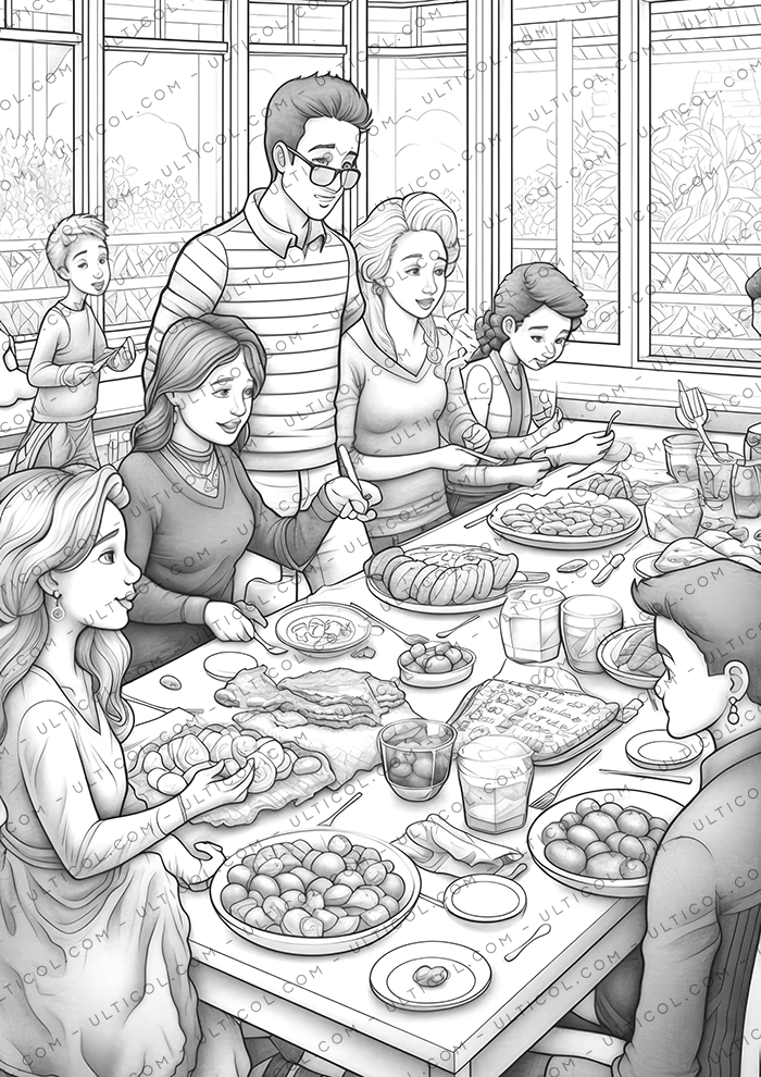 Thanksgiving Day Coloring