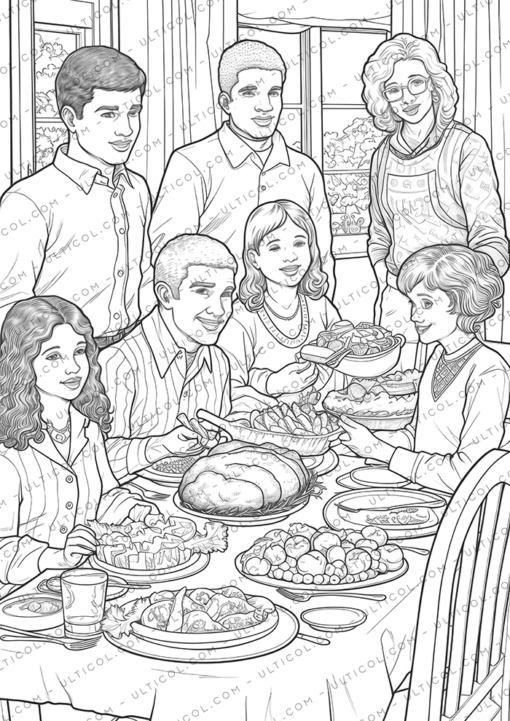Thanksgiving Day Coloring