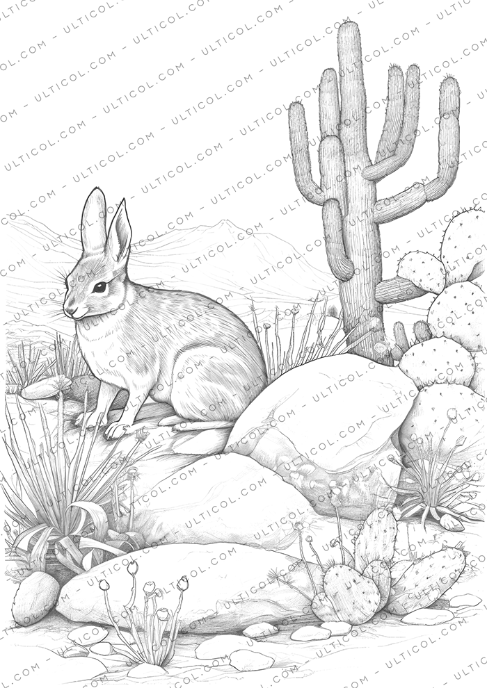 Desert Animals Coloring