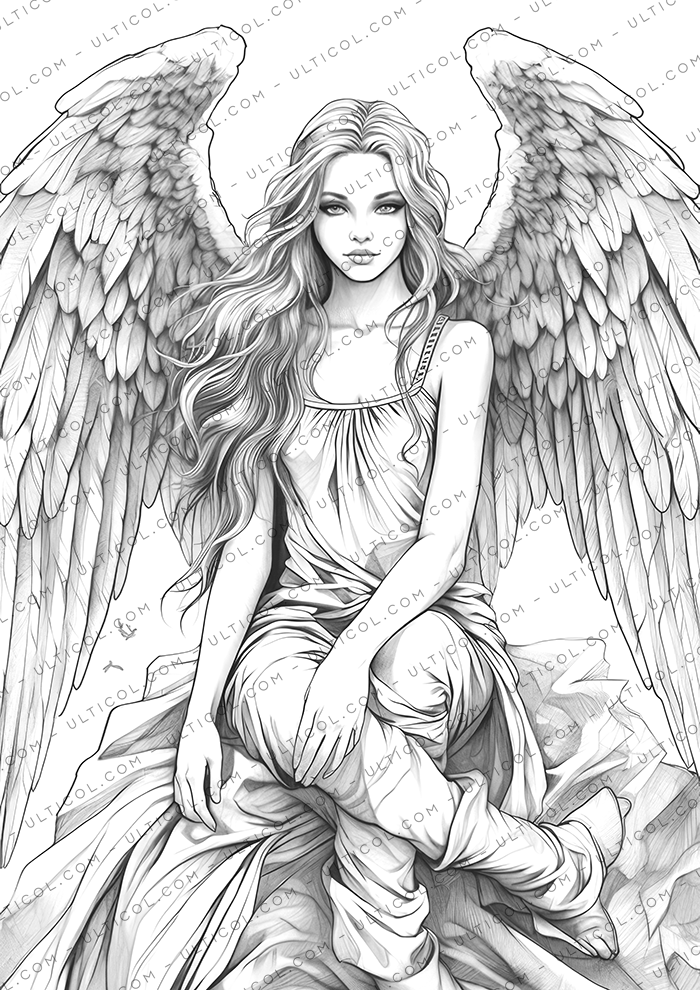Angel Coloring Book