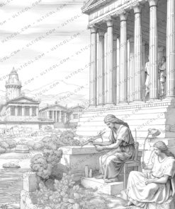 Ancient Greece Coloring Book
