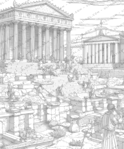 Ancient Greece Coloring Book