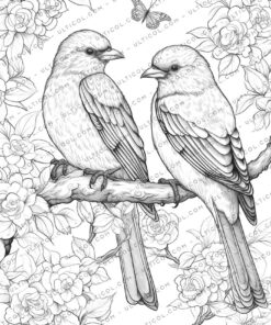 Love Birds Coloring