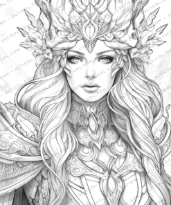 Winter Queen Coloring Pages