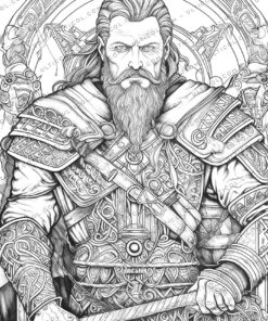 Viking Warriors Coloring