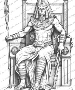 Egyptian Pharaohs Coloring