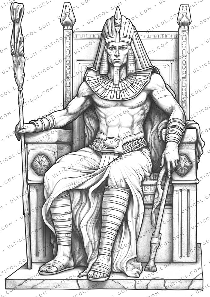 Egyptian Pharaohs Coloring