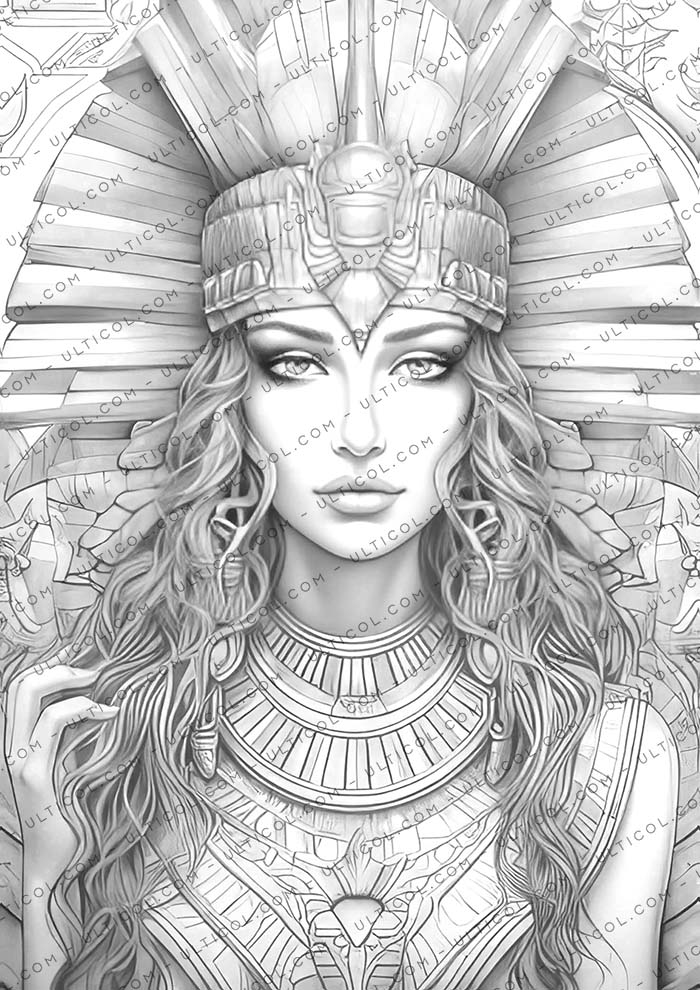 Egyptian Goddesses Coloring