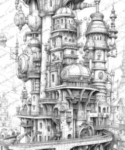 Babylon Steampunk Coloring
