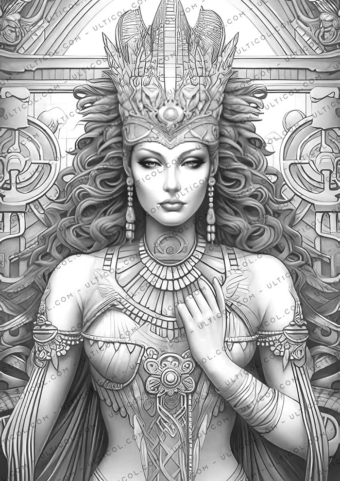 Egyptian Goddesses Coloring