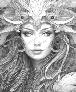 Nature Goddesses Coloring