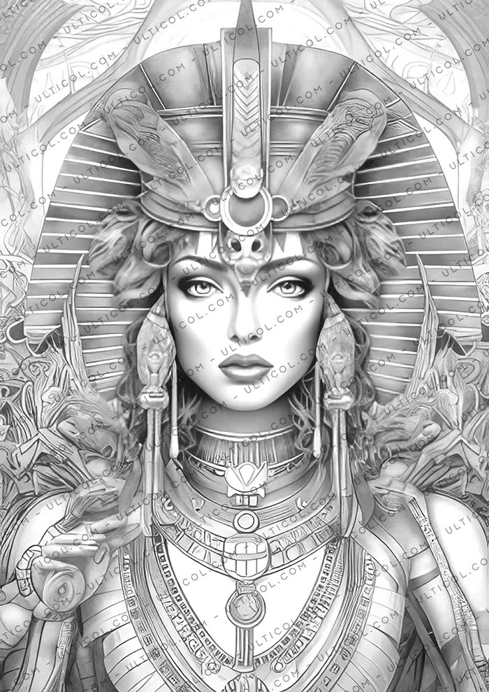 Egyptian Goddesses Coloring