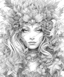 Nature Goddesses Coloring
