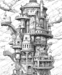 Babylon Steampunk Coloring