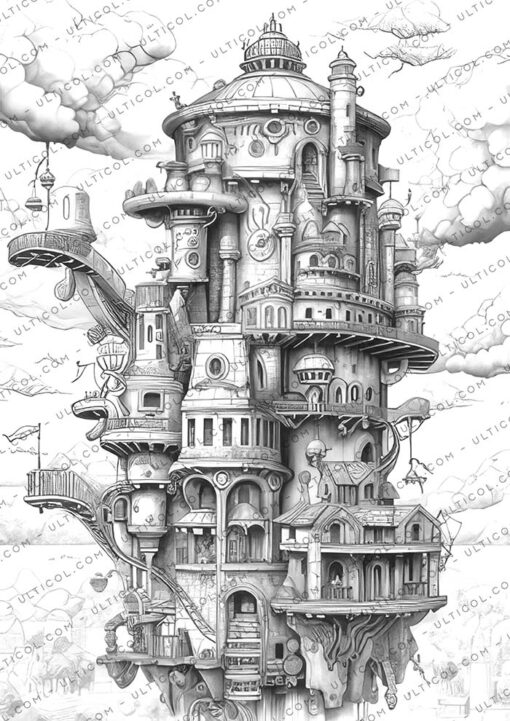 Babylon Steampunk Coloring
