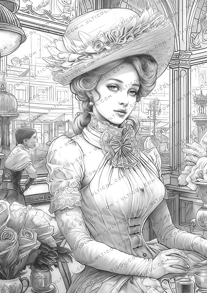 Whimsical Victorian Coloring