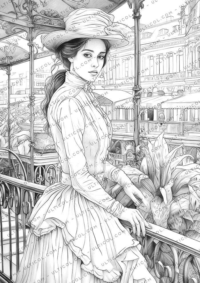 Whimsical Victorian Coloring