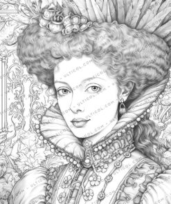 Elizabethan British Royal Coloring