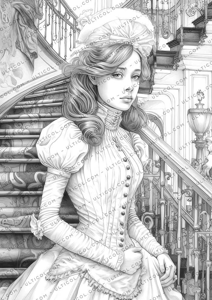Whimsical Victorian Coloring