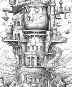 Babylon Steampunk Coloring