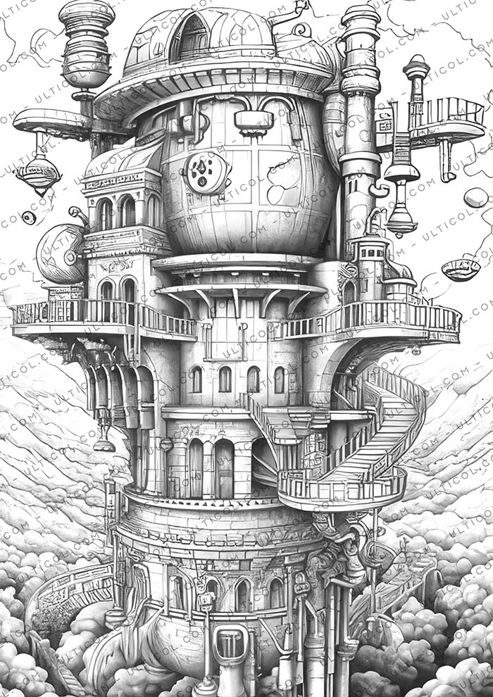 Babylon Steampunk Coloring